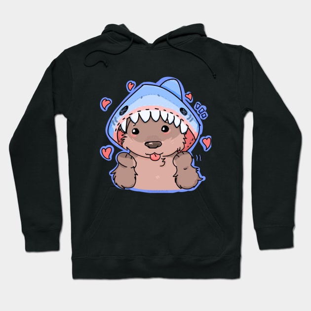 Otter Shark Hoodie by wonsanin